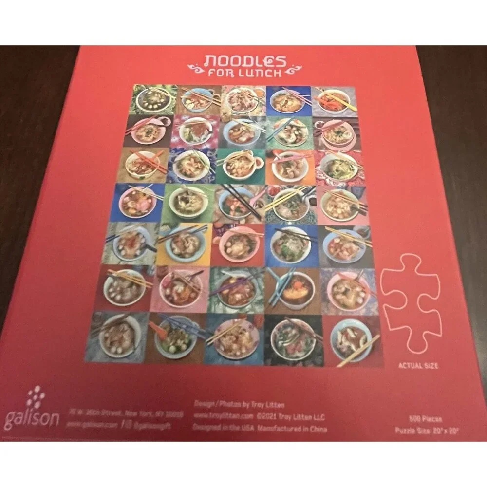 Galison Noodles For Lunch COMPLETE 500 Piece Puzzle 20